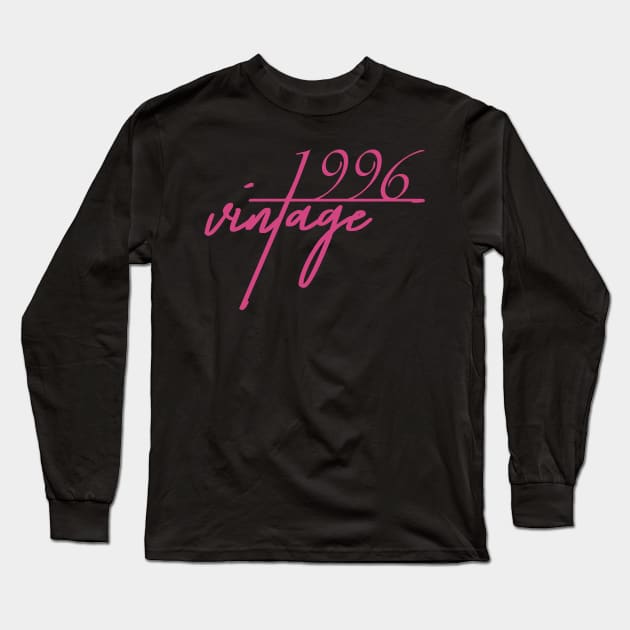 1996 Vintage. 24th Birthday Cool Gift Idea Long Sleeve T-Shirt by FromHamburg